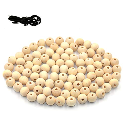 DLUcraft 200PCS 14mm Unfinished Natural Color Round Ball Wood Spacer Beads DIY Loose Wooden Beads for Jewelry Making Bracelet Spacer Charms DLUcraft 200PCS 14mm Unfinished Natural Color Round Ball Wood Spacer Beads DIY Loose Wooden Beads for Jewelry Making Bracelet Spacer Charms