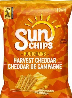 SunChips Harvest Cheddar Multigrain Snacks  40g 1.4 oz  Bag  Imported from Canada