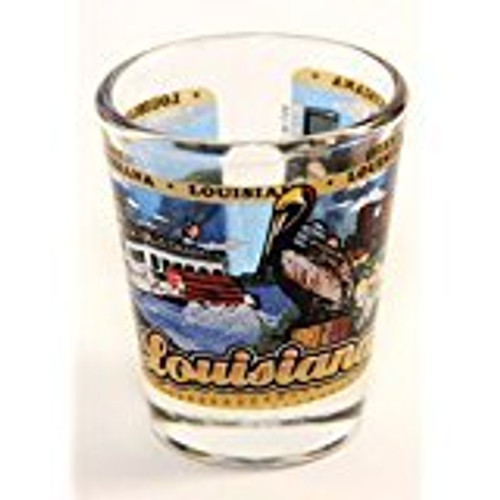 Louisiana State Wraparound Shot Glass Louisiana State Wraparound Shot Glass