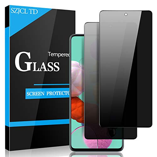 Samsung Galaxy S20 FE Privacy Screen Protector  Galaxy A51 Privacy Screen Protector 4G  5G  Anti-Spy 9H Tempered Glass Screen Protector Premium Anti-Scratch Bubble Free  2 Pack