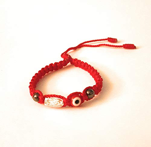 Evil Eye Bracelet with Virgin Mary Nazar Kabbalah Red Protection Good Luck String Bracelet for women or men Evil Eye Bracelet with Virgin Mary Nazar Kabbalah Red Protection Good Luck String Bracelet for women or men