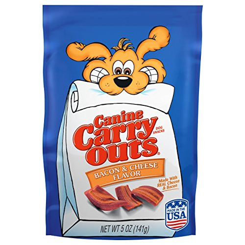 Canine Carry Outs Bacon Flavor Dog Treats  5-Ounce  10-Pack