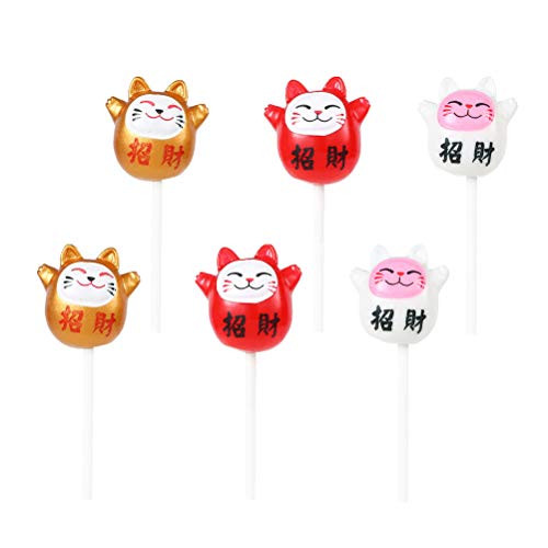 FUNZZY Chinese New Year Cake Toppers Creative Lucky Lettered Cupcake Decor Desserts Picks New Year Party Supplies 6 Pcs FUNZZY Chinese New Year Cake Toppers Creative Lucky Lettered Cupcake Decor Desserts Picks New Year Party Supplies 6 Pcs