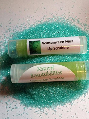 Wintergreen Mist All Natural Exfoliating Lip Sugar Scrub 0.25 oz