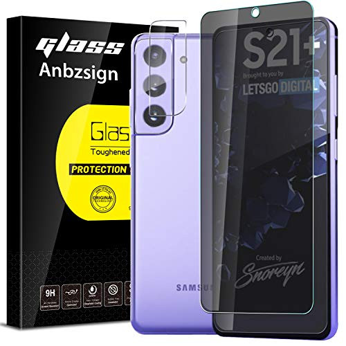 Anbzsign 2 Pack Camera Lens Protector and 2 Pack Privacy Full Coverage Screen Protector for Samsung Galaxy S21 Plus S21 Plus 5G S30 Plus Anti-Spy 9H Hardness Tempered Glass Anbzsign 2 Pack Camera Lens Protector and 2 Pack Privacy Full Coverage Screen Protector for Samsung Galaxy S21 Plus S21 Plus 5G S30 Plus Anti-Spy 9H Hardness Tempered Glass