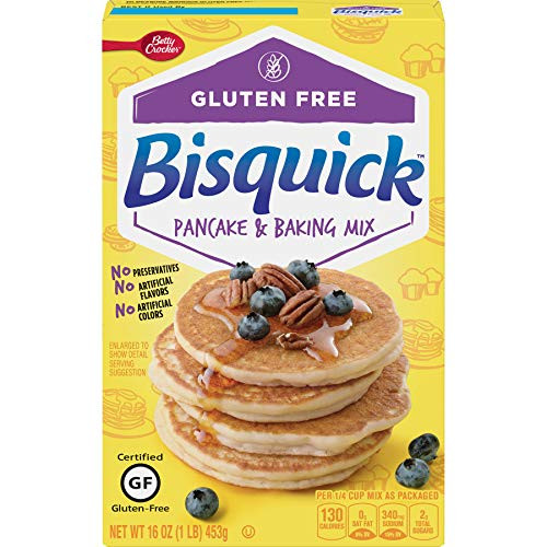 Betty Crocker Bisquick Baking Mix  Gluten Free Pancake and Waffle Mix  16 oz Box  Pack of 1