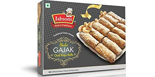 Jabsons  Shahi Gajak  Gud Kaju Rolls   350 Grams gm
