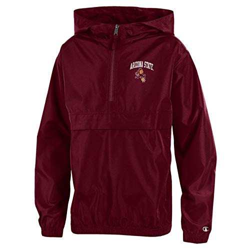 NCAA Arizona State Sun Devils Youth Packable Jacket Large Maroon NCAA Arizona State Sun Devils Youth Packable Jacket Large Maroon