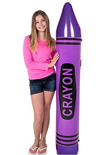 63" Jumbo Inflatable CRAYON ASST Colors (PURPLE)