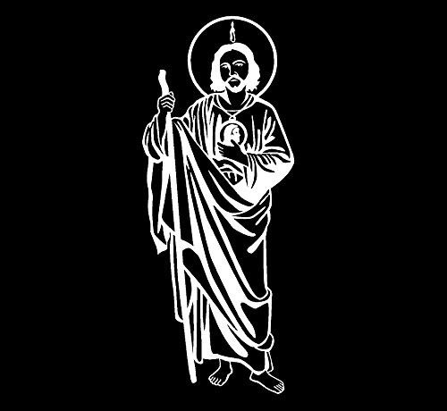 San Judas Tadeo Juditas sticker decal calcomania White