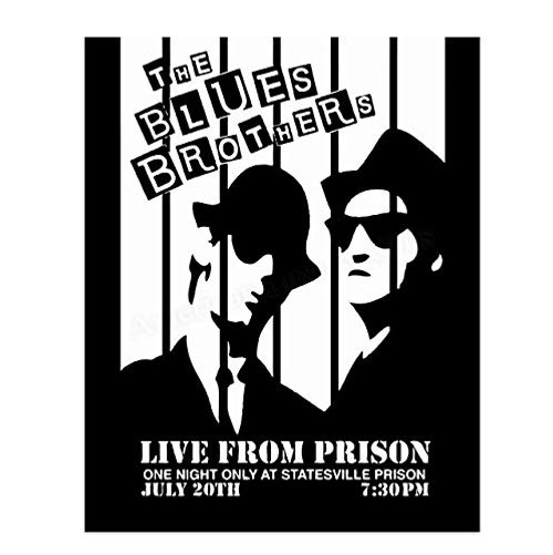 inchThe Blues Brothers-Live One Night Only inch-Vintage SNL Poster Print-8 x 10 inch Retro TV Wall Art with Black and White John Belushi-Dan Aykroyd Silhouette-Ready to Frame. Perfect Home-Office-Bar-Cave Decor! inchThe Blues Brothers-Live One Night Only inch-Vintage SNL Poster Print-8 x 10 inch Retro TV Wall Art with Black and White John Belushi-Dan Aykroyd Silhouette-Ready to Frame. Perfect Home-Office-Bar-Cave Decor!