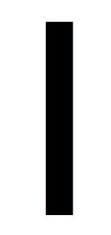 8x10 Large Army Block Letter Stencil from 4 Ply Mat Board -Army Block Letter I