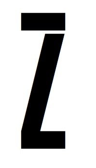 8x10 Large Army Block Letter Stencil from 4 Ply Mat Board -Army Block Letter Z
