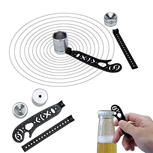 Multi-Function Drawing Tool Versatile Magcon Draw Ruler Ultimate Design Tools Curved Metallic Drawing Rulers Compass Protractor for Notepad Designers Artists Architects Students