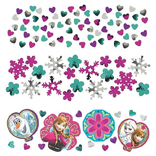 Disney Frozen Birthday Party Confetti Mix Decoration (1 Piece), Multi Color, 1.2 oz.
