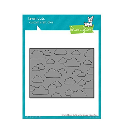 Lawn Fawn Lawn Cuts Custom Craft Die - LF1423 Stitched Cloud Backdrop: Landscape