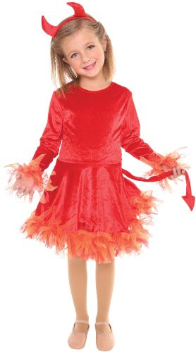 Devil Costume Girls Medium 8-10 by Living Fiction