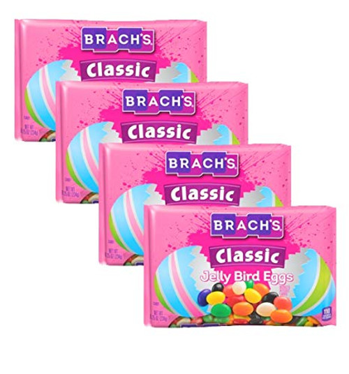 Brachs Classic Jelly Bird Eggs Easter Candy - Pack of 4 Bags - 8.25 oz Per Bag - 33 oz Total of Bulk Brachs Classic Jelly Beans
