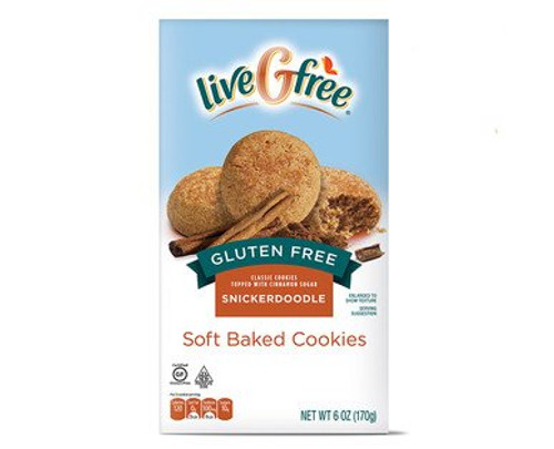 liveGfree Gluten Free Snickerdoodle Soft Baked Cookies 6oz pack of 1 liveGfree Gluten Free Snickerdoodle Soft Baked Cookies 6oz pack of 1