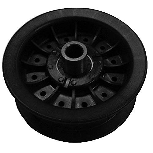 One Flat Idler Pulley Fits Cub Cadet 756-04224 756-0981A Fits Husqvarna 539919078 Fits John Deere PT8649 MTD 756-0981 Tor