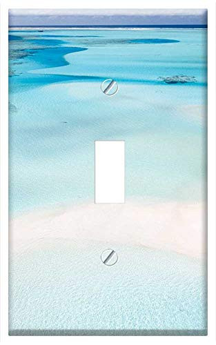 Switch Plate Single Toggle - Water Blue Ocean Sea Current Nature Beach Travel 7