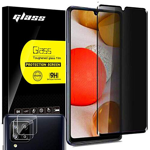 Anbzsign 2 Pack Camera Lens Protector and 2 Pack Privacy Full Coverage Screen Protector for Samsung Galaxy A12 A12 5G Anti-Spy 9H Hardness Tempered Glass Anbzsign 2 Pack Camera Lens Protector and 2 Pack Privacy Full Coverage Screen Protector for Samsung Galaxy A12 A12 5G Anti-Spy 9H Hardness Tempered Glass
