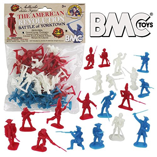 BMC Revolutionary War Plastic Army Men - 34 British, American, French Soldiers BMC Revolutionary War Plastic Army Men - 34 British, American, French Soldiers