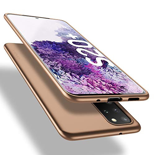 Samsung Galaxy S20 plus Plus Case S20 plus Plus 5G Case  X-level Slim Fit Soft TPU Thin S20 Plus Mobile Phone Cover Matte Finish Coating Phone Case Compatiable Samsung Galaxy S20 plus Plus - Gold