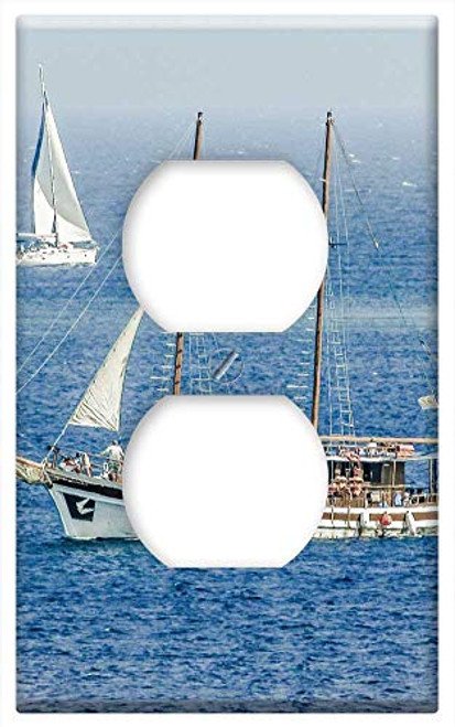 Switch Plate Outlet Cover - Boat Summer Sea Ship Sail Travel Vacation