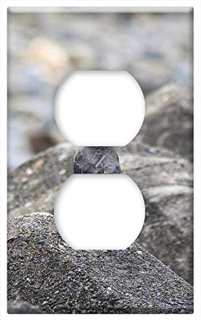 Switch Plate Outlet Cover - Animal Sea Beach Wave Off Block Little Bird 1 Switch Plate Outlet Cover - Animal Sea Beach Wave Off Block Little Bird 1