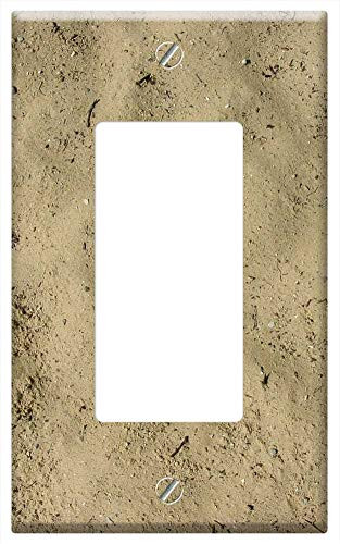 Switch Plate Single Rocker GFCI - Sand Beach Sea Vacation Ocean Tropical Travel