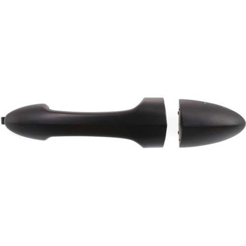 Exterior Door Handle for Ford Focus 00-07 Rear RH LH Outside Smooth Black w Cap Cover Pad and Handle