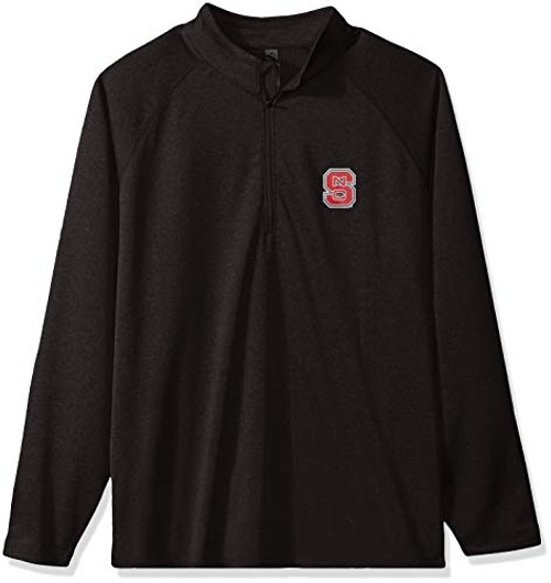 Ouray Sportswear NCAA North Carolina State Wolfpack Men s Quest 1 4 Zip Hood Black Heather Medium Ouray Sportswear NCAA North Carolina State Wolfpack Men s Quest 1 4 Zip Hood Black Heather Medium