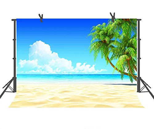 FUERMOR Background 7x5ft Summer Sea Beach Photography Backdrop Children Family Studio Photo Props Room Mural LXFU182