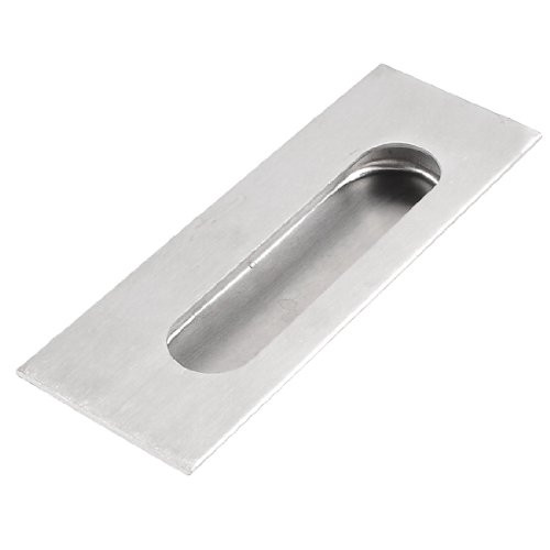 uxcell Rectangle 4.4 inch Length Flush Pull Door Handle for Drawer Cabinet