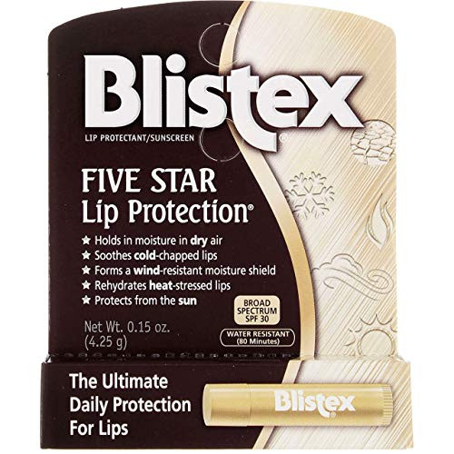 Blistex Five Star Lip Protection Lip Protectant Sunscreen SPF 30 - Pack of 4