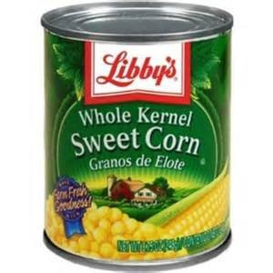 Libby s Whole Kernel Sweet Corn  15 Ounce Cans  Pack of 6