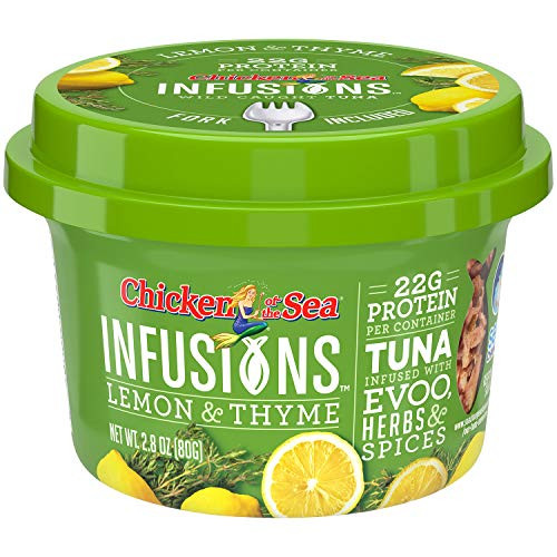 Chicken of the Sea Infusions Tuna Lemon and Thyme 2.8 Oz Cups Pack of 6 Chicken of the Sea Infusions Tuna Lemon and Thyme 2.8 Oz Cups Pack of 6