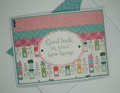 New Home Congratulations Card  Handmade Congratulations Card  New House Card  Congratulations on Your New Home Card  Good Luck New Home Card
