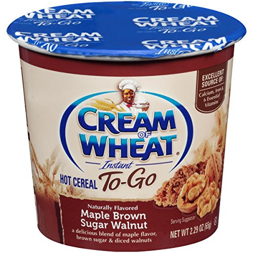 Cream of Wheat  Hot Cereal to Go  Maple Brown Sugar Walnut  2.29 Ounce  Pack of 6