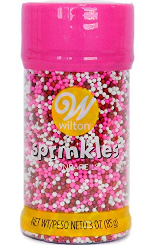 Valentine Nonpareils Mix  3 Ounces by Wilton