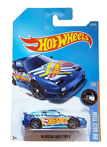 Hot Wheels 2017 HW Race Team '96 Nissan 180SX Type X 225/365, Blue