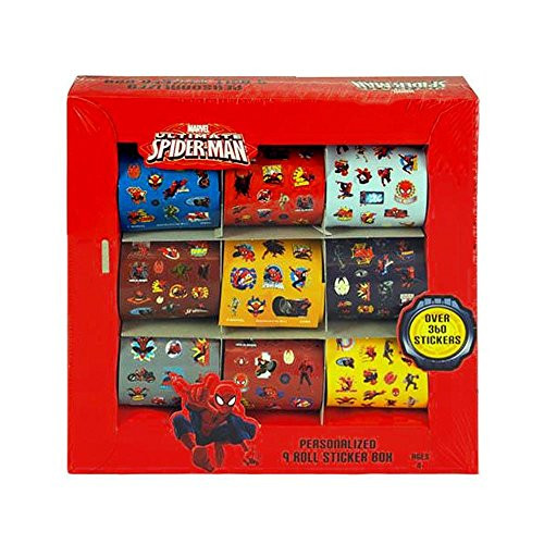 Disney Marvel Ultimate Spider-Man 9 Rolls Sticker Box Set  Over 360 Stickers!