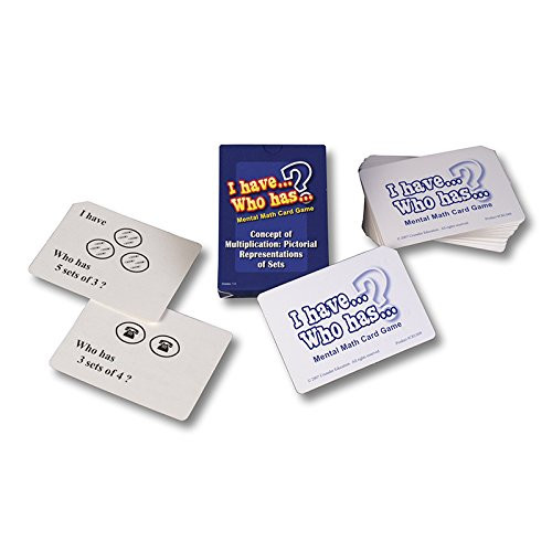 Learning Advantage, Mental Math Game Card, I have Who has Concept of Multiplication - Pictorial Representation of Sets
