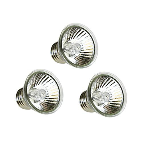 ULTECHNOVO Full Spectrum Sun Lamp Reptile Sunbathe Heat Lamp Bulb Light 50W UVA plus UVB 3.0 Heat Lamp Growing Bulbs for Lizard Reptile Amphibian 3Pcs ULTECHNOVO Full Spectrum Sun Lamp Reptile Sunbathe Heat Lamp Bulb Light 50W UVA plus UVB 3.0 Heat Lamp Growing Bulbs for Lizard Reptile Amphibian 3Pcs
