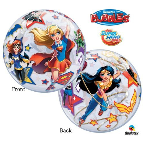 Qualatex DC Super Hero Girls Plastic Bubble Balloon 22"