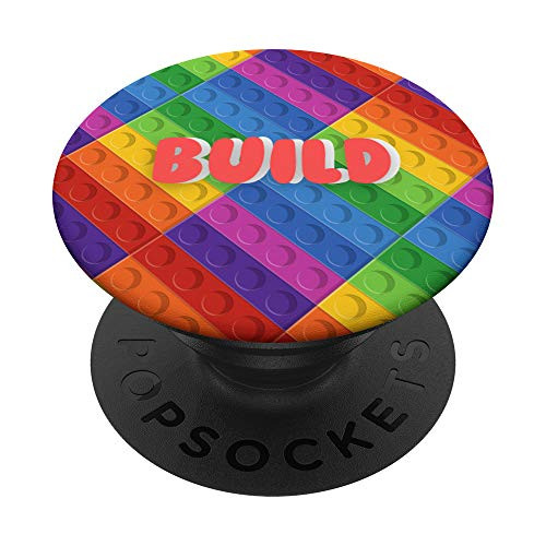 Master Builder Build Blocks Wall Gift for Kids PopSockets PopGrip  Swappable Grip for Phones  and  Tablets
