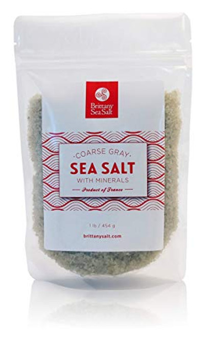 Brittany Sea Salt Coarse Gray Premium French Sea Salt 1 Lb Pouch