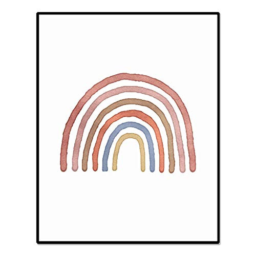 Rainbow Nursery Art  Rainbow Print  Rainbow Art Print  Neutral Nursery Art  Kids Decor  Boho Nursery  Kids Room Decor  8x10 Inch Unframed