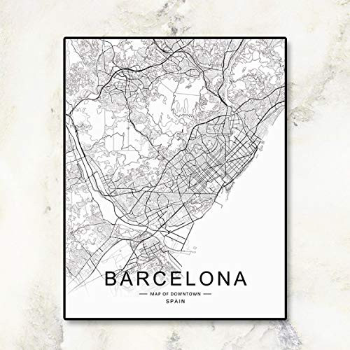 Barcelona City Downtown Map Wall Art Barcelona Street Map Print Barcelona Map Decor City Road Art Black and White City Map Office Wall Hanging 8x10 inch No Frame Barcelona City Downtown Map Wall Art Barcelona Street Map Print Barcelona Map Decor City Road Art Black and White City Map Office Wall Hanging 8x10 inch No Frame
